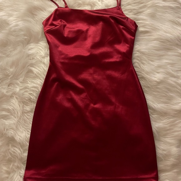 Red Satin Mini Dress | Color: Red | Size: S | Jaimelexi1's Closet